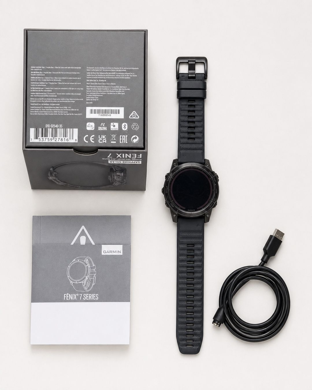 Garmin Smartwatch: Garmin Fenix 7 Sapphire Solar – Usato da Ibach venduto da fratellino