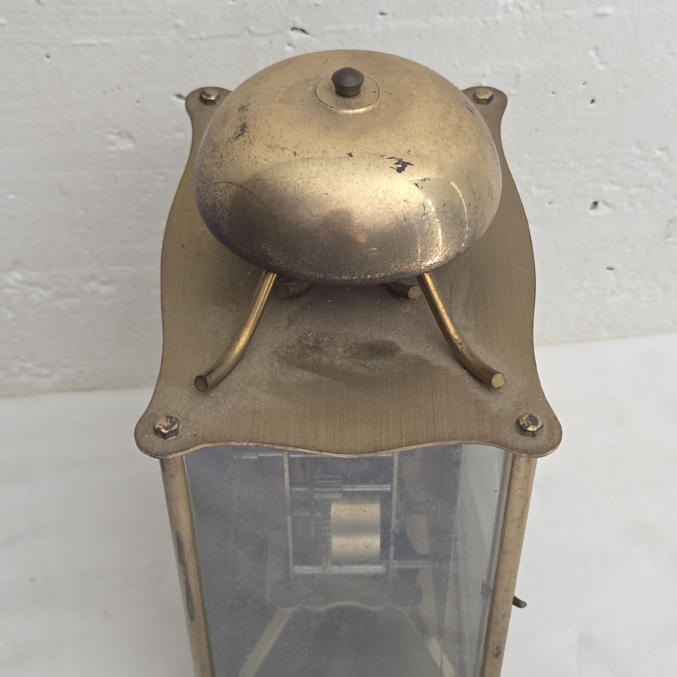 Bucherer Stand- & Wanduhren: Antike Bucherer Tischuhr Messing mit Glocke.. – Defekt aus Stans von Ducati16 3