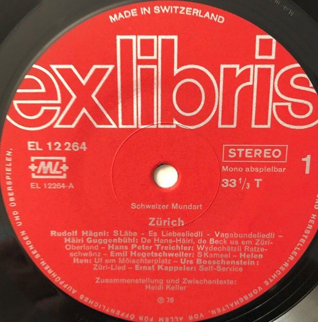 Vinyles: Schweizer Mundart - Zürich – D'occasion à Grüningen par azulmarron 2