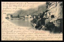 AK Brunnen, Panorama, 1899