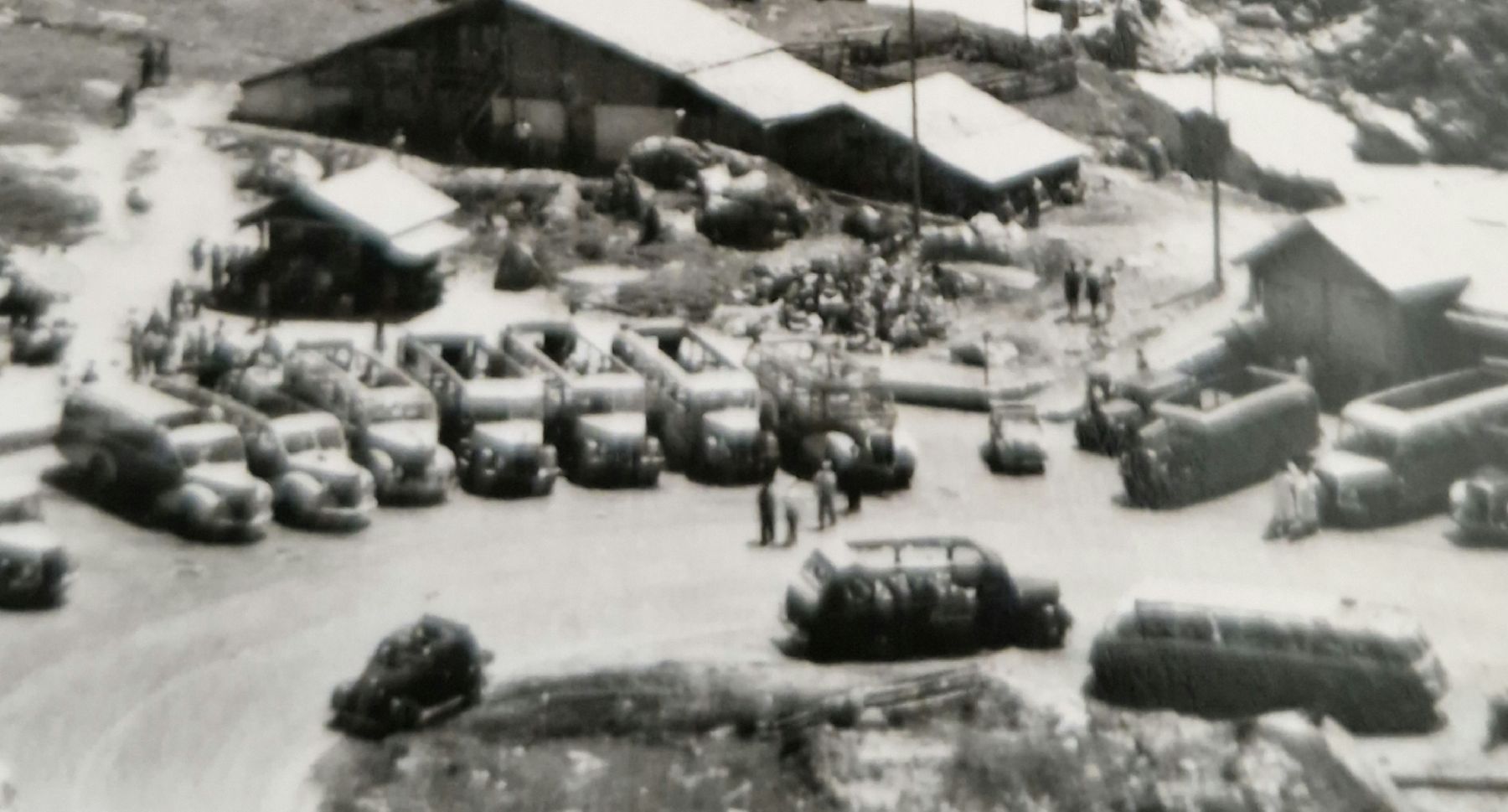 Ansichtskarten: Hotel Steingletscher, viele Oldtimer 1949 – Gebraucht aus Ebikon von Donar50 2