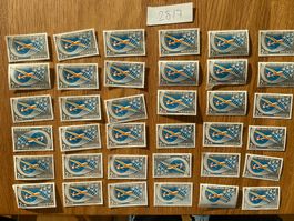 72Fr Postfrische ungestempelte Flugpost Frankaturware Lot
