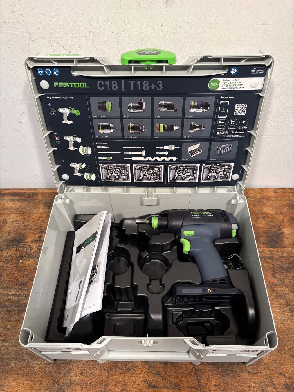 Festool Perceuses: Festool Akku-Bohrschrauber T 18+3-Basic Neuwertig – Neuf (Voir description) à Winterthur par ReUse_Baumarkt 5