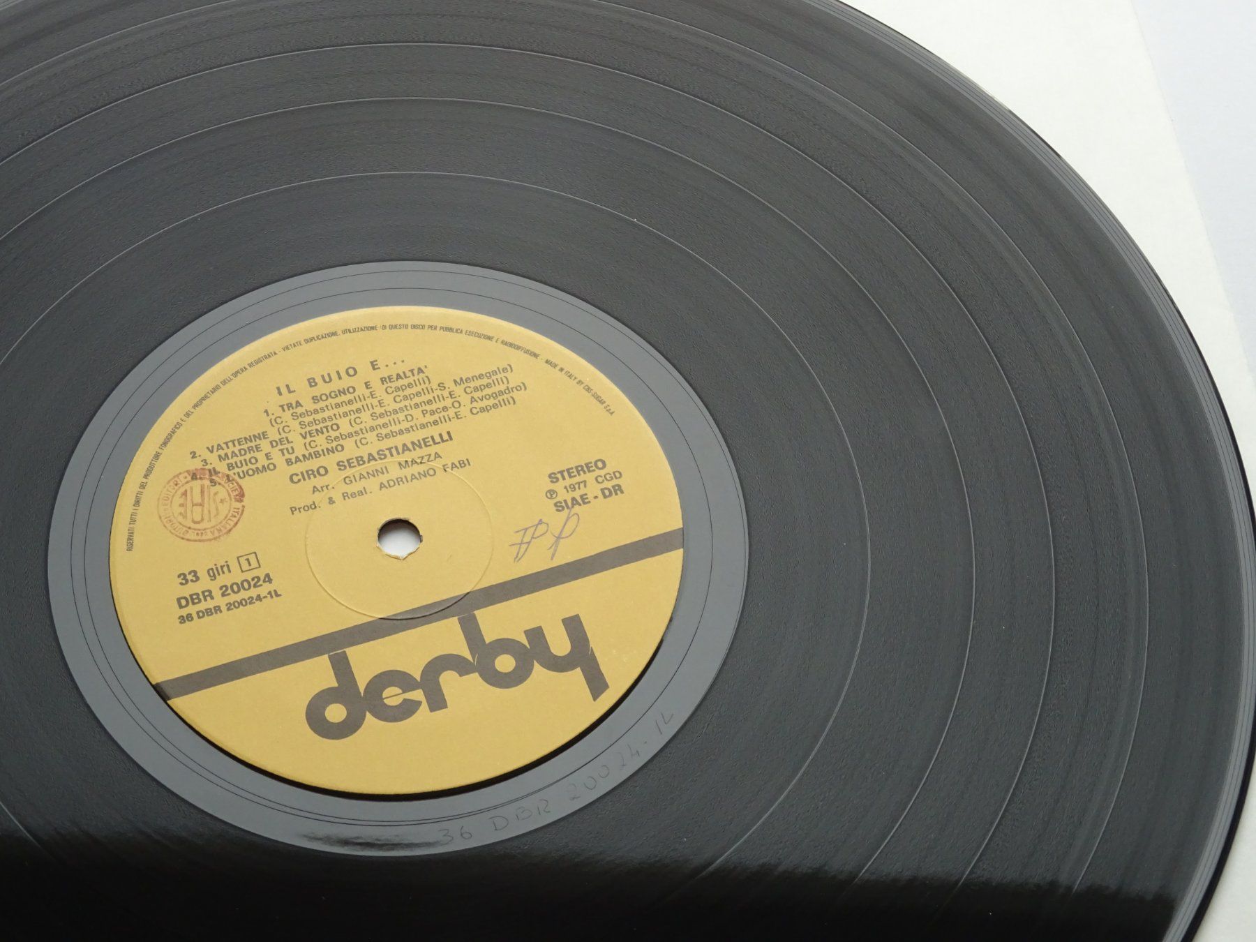 Dischi in vinile: LP Ciro Sebastianelli - Il Buio E... von 1977 – Usato da Birmenstorf venduto da Poweroldies 6