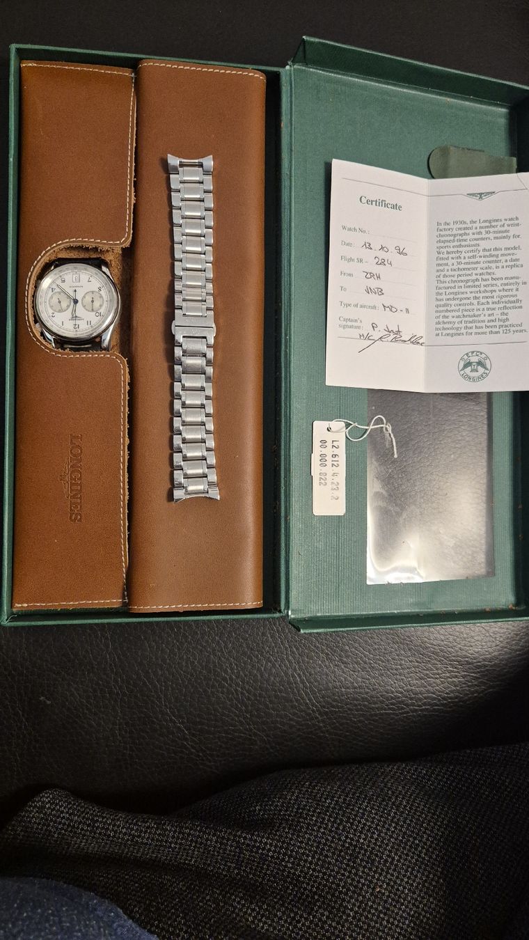 Longines Orologi: Longines Chronograf Swissair – Usato da Rämismühle venduto da beni0010