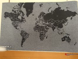 Wandkarte Pinworld Mini 77x48 cm schwarz (bia5)
