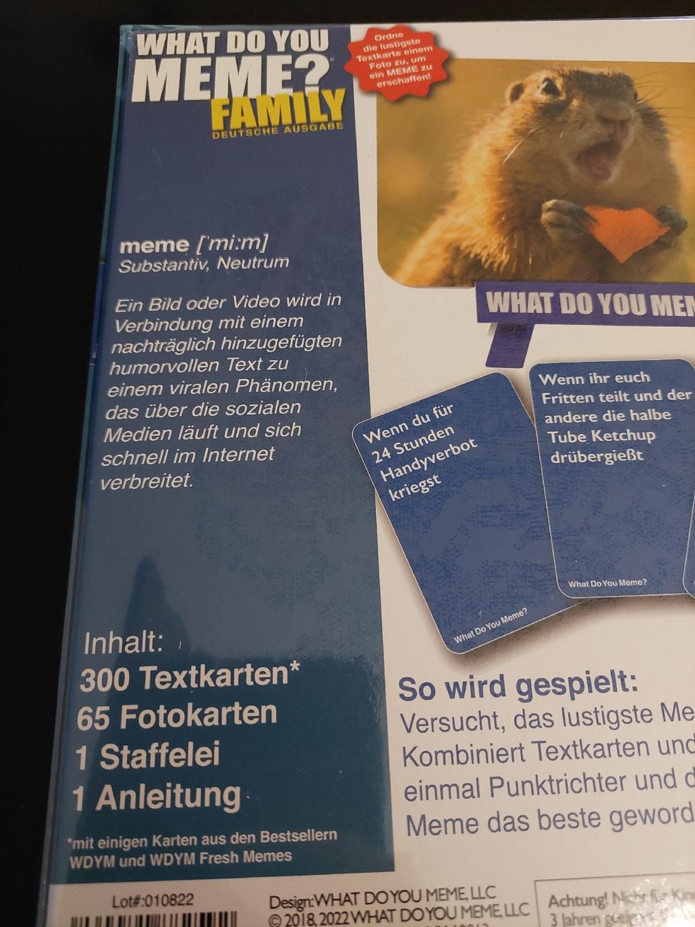 Giochi: What  do you MEME? Family – Nuovo e nell'imballaggio originale da Zetzwil venduto da lanst08 2