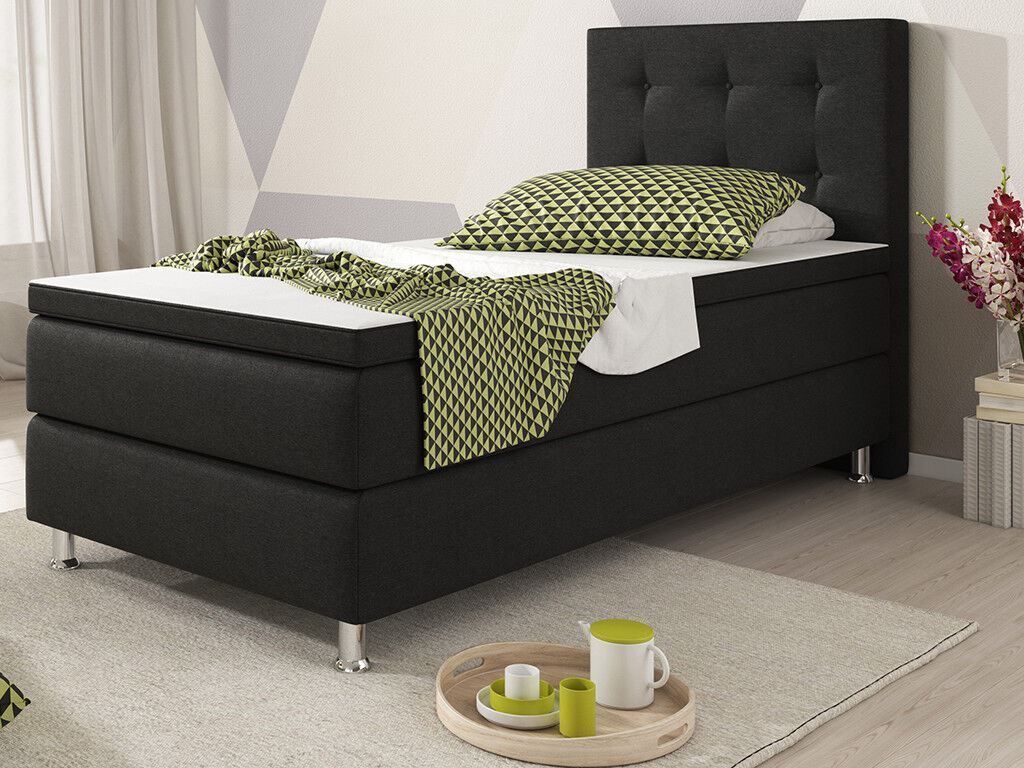 Letti: Boxspringbett 90x200 Schwarz Box Springbett – Nuovo e nell'imballaggio originale da Wallenwil venduto da toesstal-vertrieb 2
