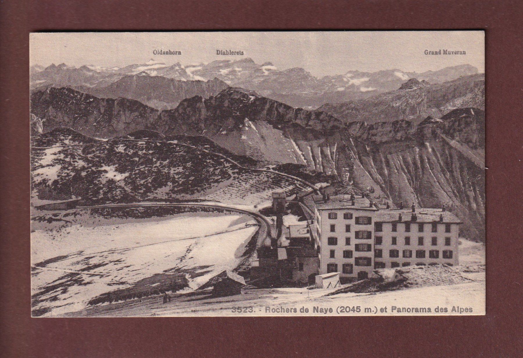 Ansichtskarten: ROCHERS DE NAYE - Hôtel – Gebraucht aus Pully von nicecards