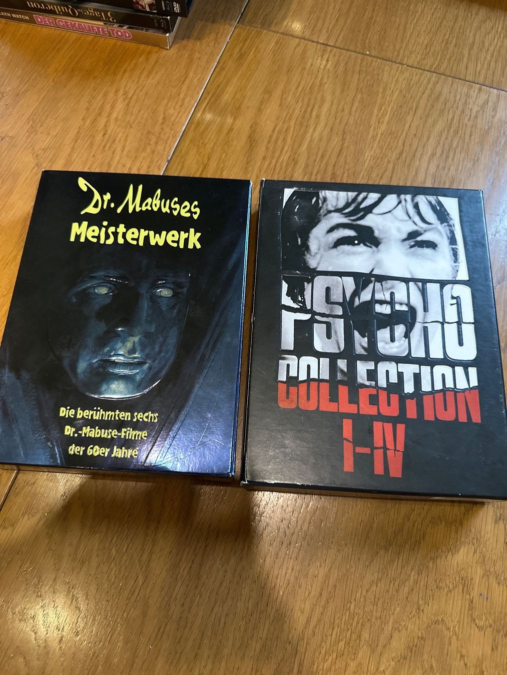 Tutti i DVDs: Dr. Mabuses Meisterwerk, psycho 1-4 DVD Box – Usato da Benken ZH venduto da Audi-erich