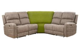 Sofaüberzug Eckteil kontrastgrün