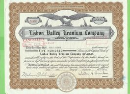 Lisbon Valley Uranium Company,  1954