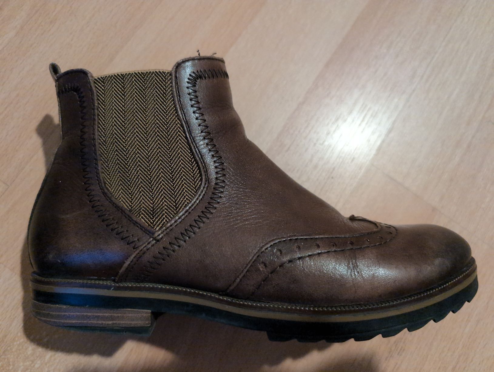 Damenschuhe: Remonte Brown thick Leather Ankle Boots - Size 36 - Fall Sty – Gebraucht aus Glis von liv_m7w8 1