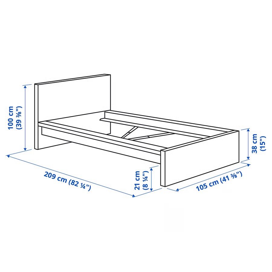 Lits: IKEA Bett inkl. Lattenrost – D'occasion à Niederlenz par wimpii 6