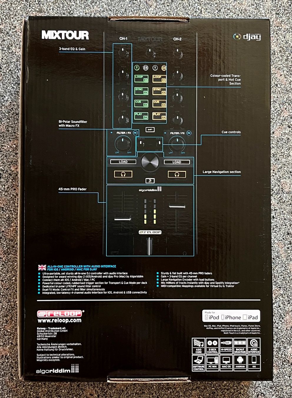 Reloop Console di mixaggio: Reloop Mixtour DJ Controller + Bag & OVP – NEUWERTIG – Nuovo (secondo la descrizione) da Wädenswil venduto da Buddha8 6