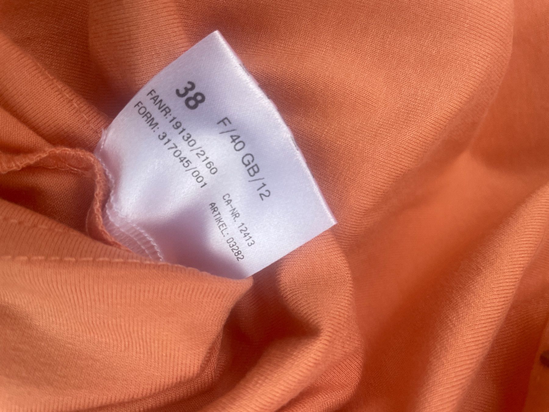 Basler Blusen: Oranges BASLER Langarm Oberteil Gr. 38 mit Strassdekor – Gebraucht aus Frasnacht von GracyStore 2