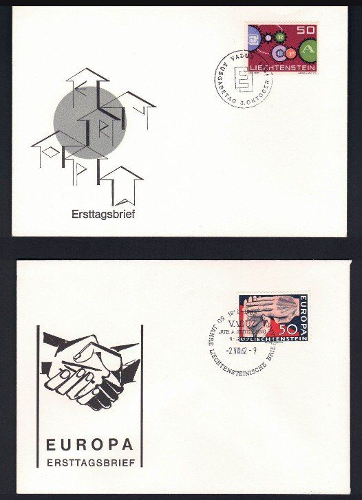 Tutti i francobolli: FDC Liechtenstein 1961-1965 – Usato da Pfäffikon ZH venduto da Romulus 1
