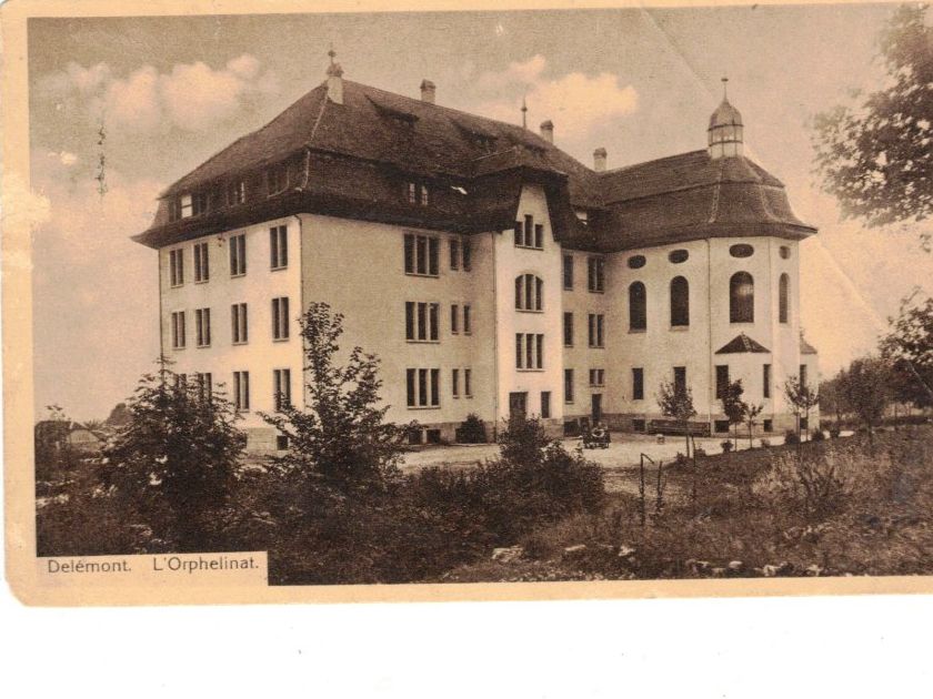 Cartoline postali: Delémont L'Orphelinat Ansichtskarten Häuser – Usato da Widnau venduto da Seppl480