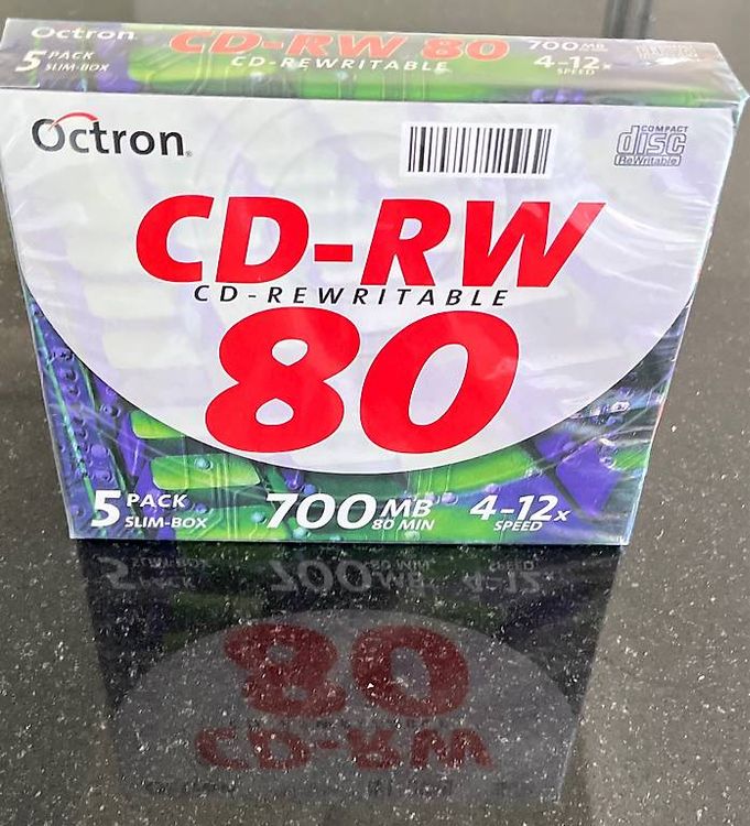 CD-RW rewritable 700 MB / 80min, pack of 5 (Gebraucht) in Zug für CHF 2 ...