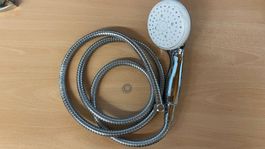Brauseschlauch mit Handbrause, verschiedene Strahlarten