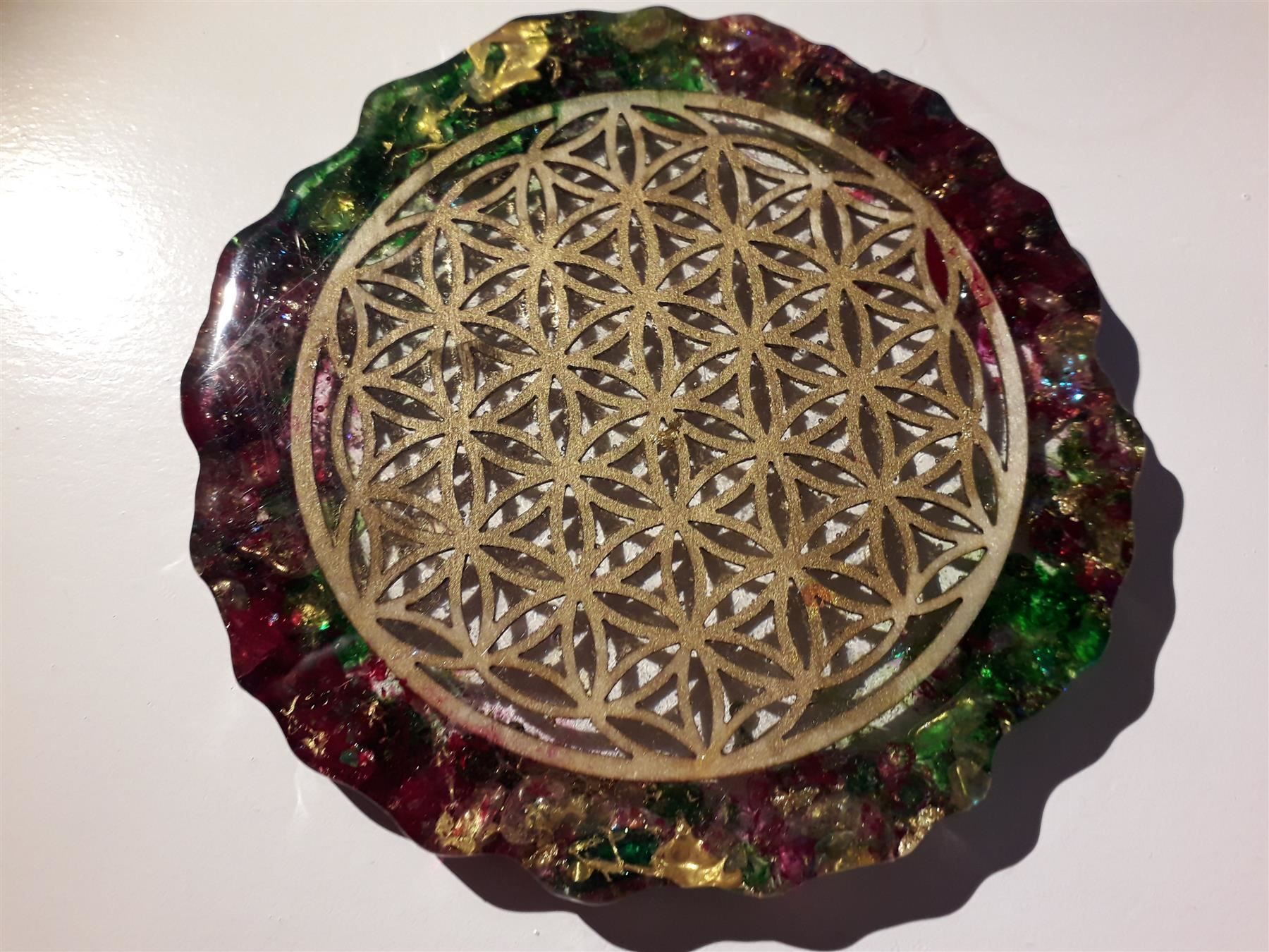 Minerali & Pietre curative: ORGONIT Platte * BLUME DES LEBENS – Nuovo e nell'imballaggio originale da Aeschi b. Spiez venduto da KRONLICHT 4