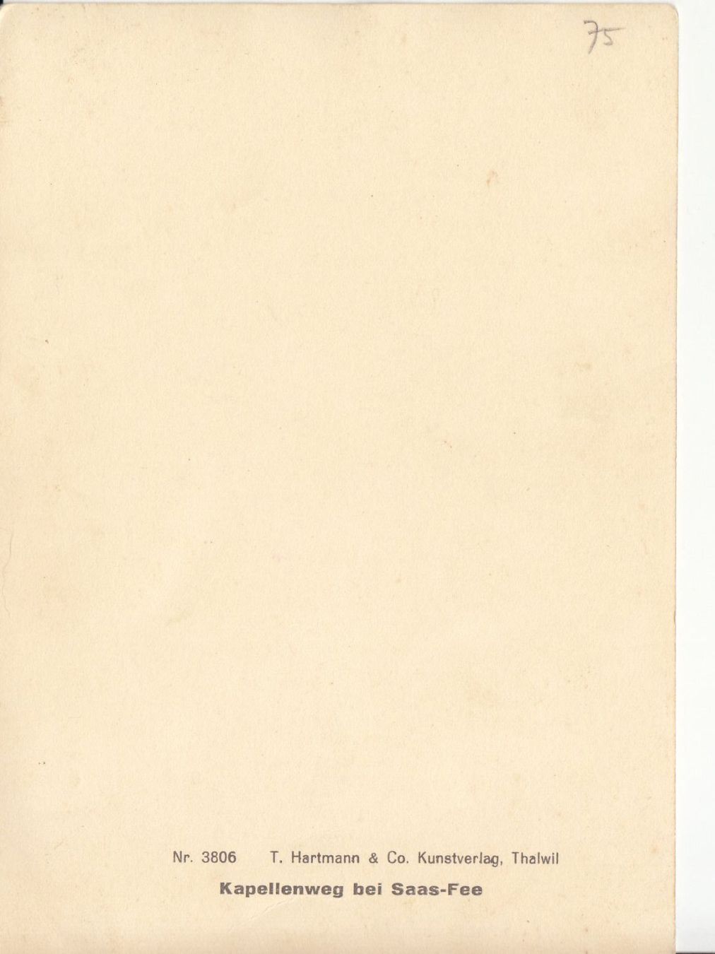 Cartoline postali: Saas-Fee Kapellenweg, ca. 1930 – Usato da Bürglen TG venduto da StampGraf 1
