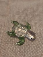 Glasschildkröte grün transparent kleine Figur neu~ kein Swar