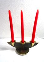3-Flam. Brutalist Kerzenständer A.Caprio Saviato 60er Italy