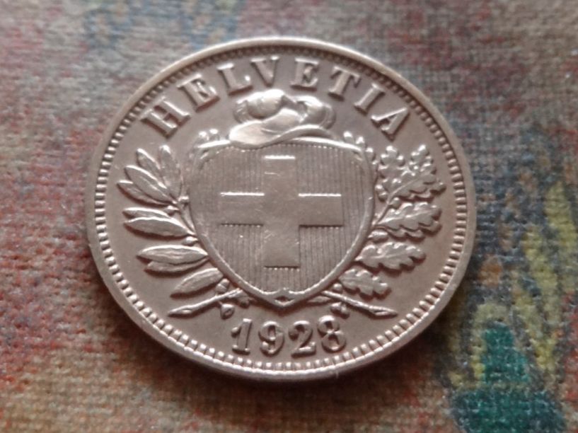 Tutti le monete: 2 Rp. 1928  (B) – Usato da Romanel-sur-Lausanne venduto da Swift13