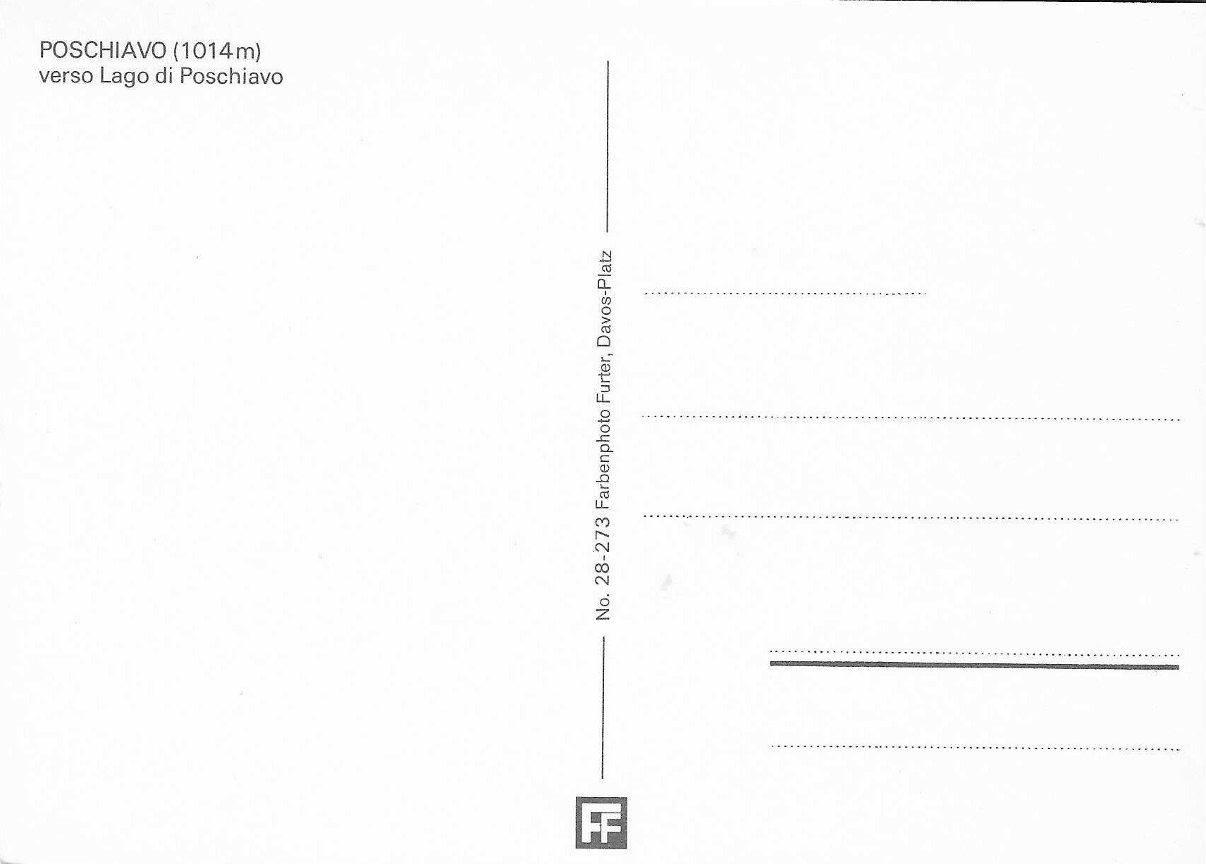 Cartoline postali: Poschiavo GR – Nuovo (secondo la descrizione) da Rothrist venduto da Stranglehold 1