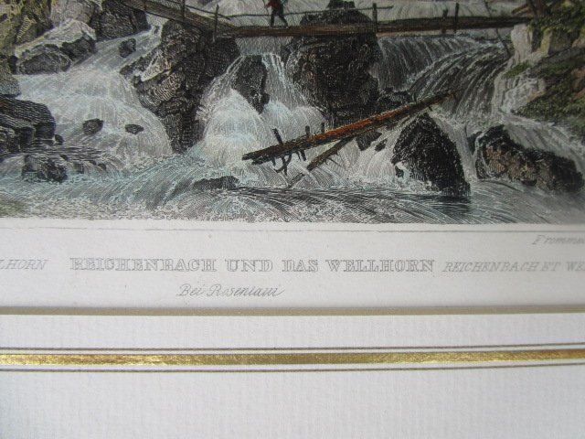 Stiche: Reichenbach und das Wellhorn um 1838 – Gebraucht aus Luzern von Horoskop1 4