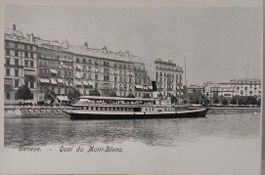 GENÈVE - Quai du Mont-Blanc - Bateau vapeur "Genève"