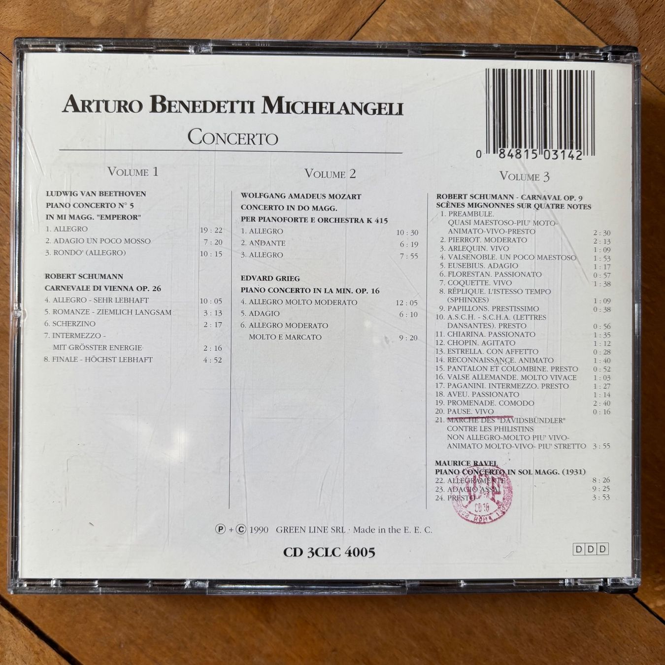 CD: Benedetti Michelangeli: Concerto – Usato da Stans venduto da Abukadnezar 1