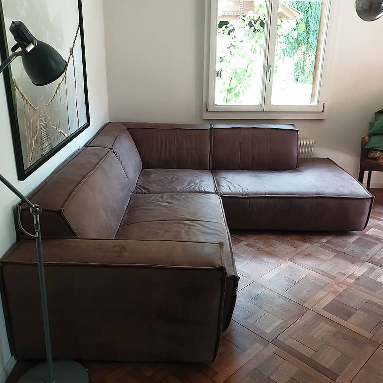 Sofas: Büffelledersofa – D'occasion à Suberg par Einfach.Mario 1
