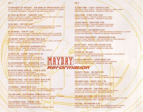 CD: MayDay REFORMATION   Electronic Techno Hard Trance Acid 2CD – Usato da Kandergrund venduto da Sososo 2