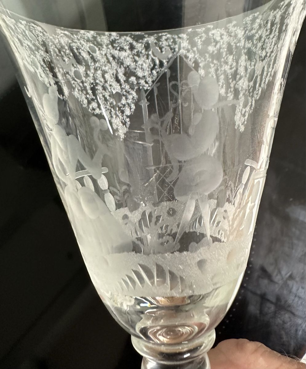 Caraffe: Antike Liqueur Karaffe mit 2 Gläser – Usato da stallikon venduto da regulaki 1