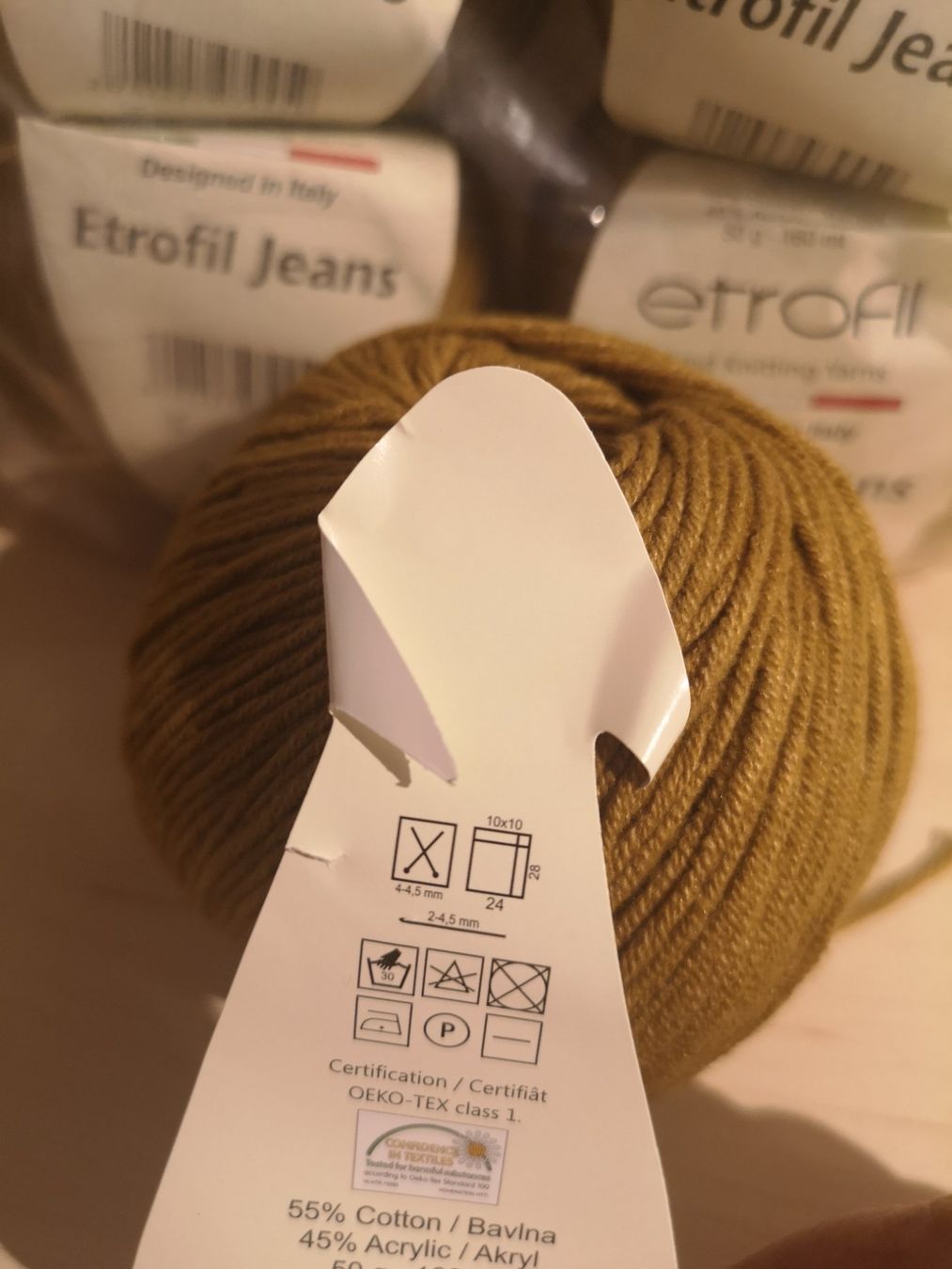 Lana: 10x50g Etrofil jeans – Nuovo e nell'imballaggio originale da Frenkendorf venduto da DORU1 2