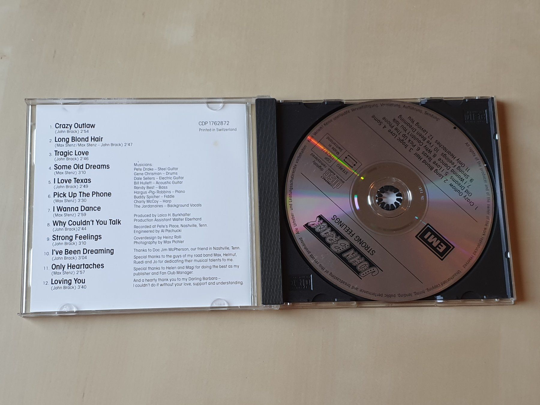 CD: John Brack Strong Feelings – Usato da Stansstad venduto da collectorsshop 2