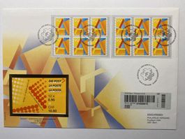 FDC Grossbrief A-Marke aus Selbstklebendem MH 2001 ET
