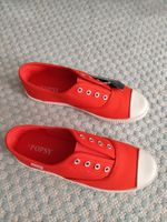 POPSY NEW ORANGE Canvas Shoes, never worn. Gr. 37-37,5