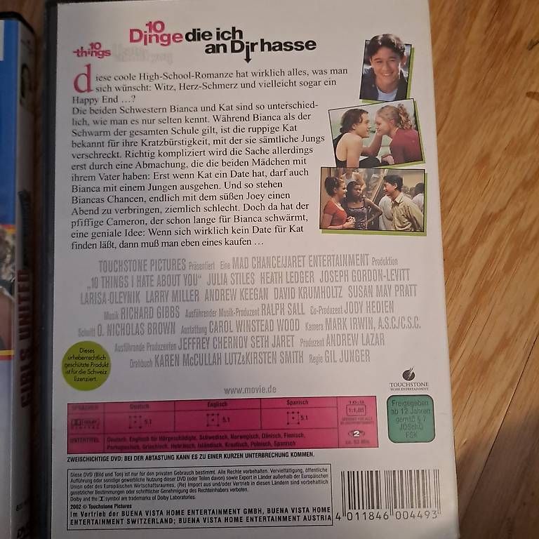 Tutti i DVDs: 4 Jugendliche Filme – Usato da Zürich venduto da Simonikus 2