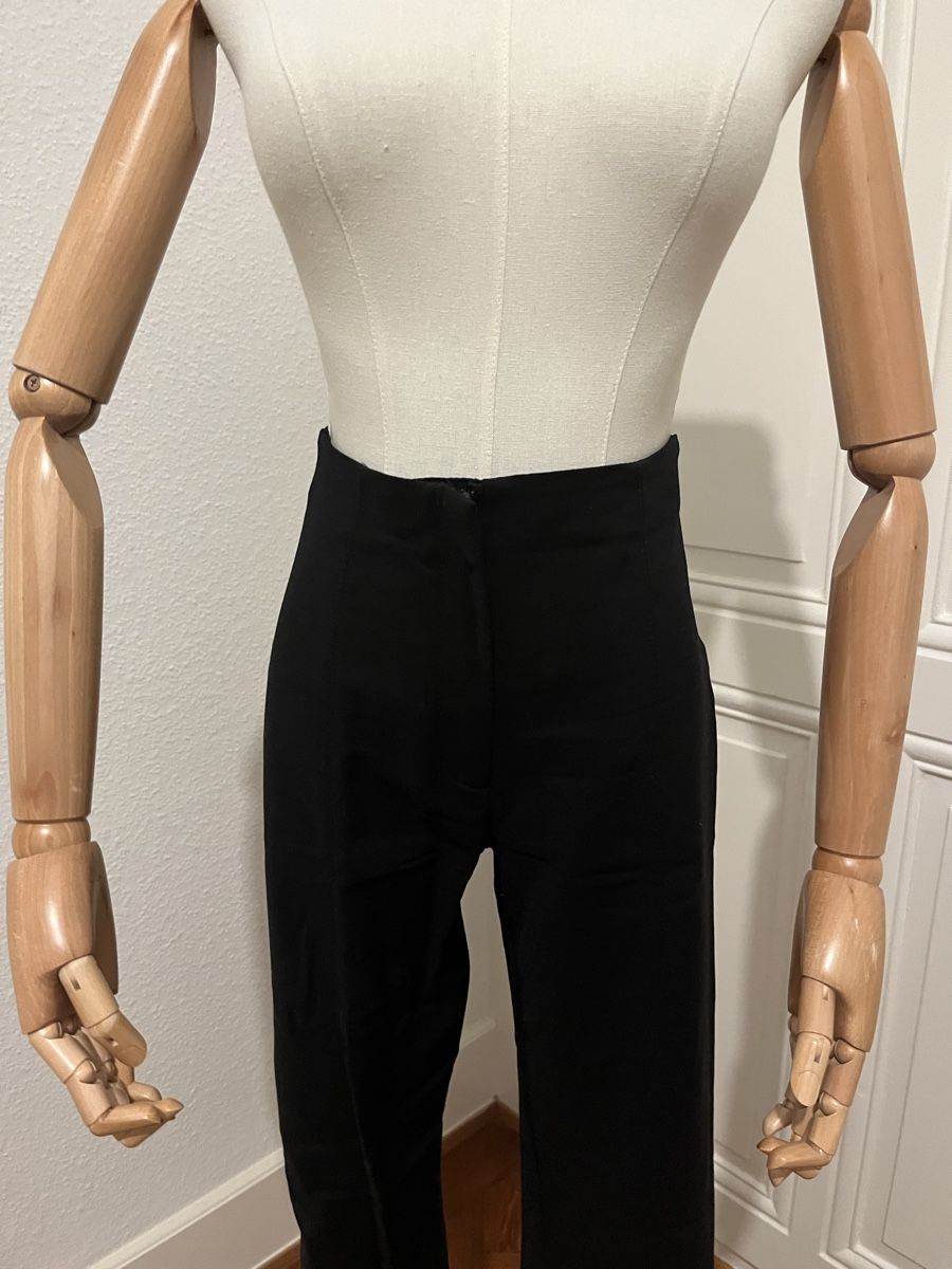 Mango Pantaloni: Stylish Mango Black Pants - Size 40 - great condition! – Usato da Mies venduto da Nib2011 2