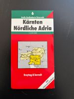 Grosse Strassenkarte Kärnten, Nördliche Adria 1:250000