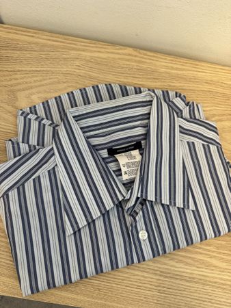 Versace Classic Hemd Blau Streifen XL 100% Cotton NEU