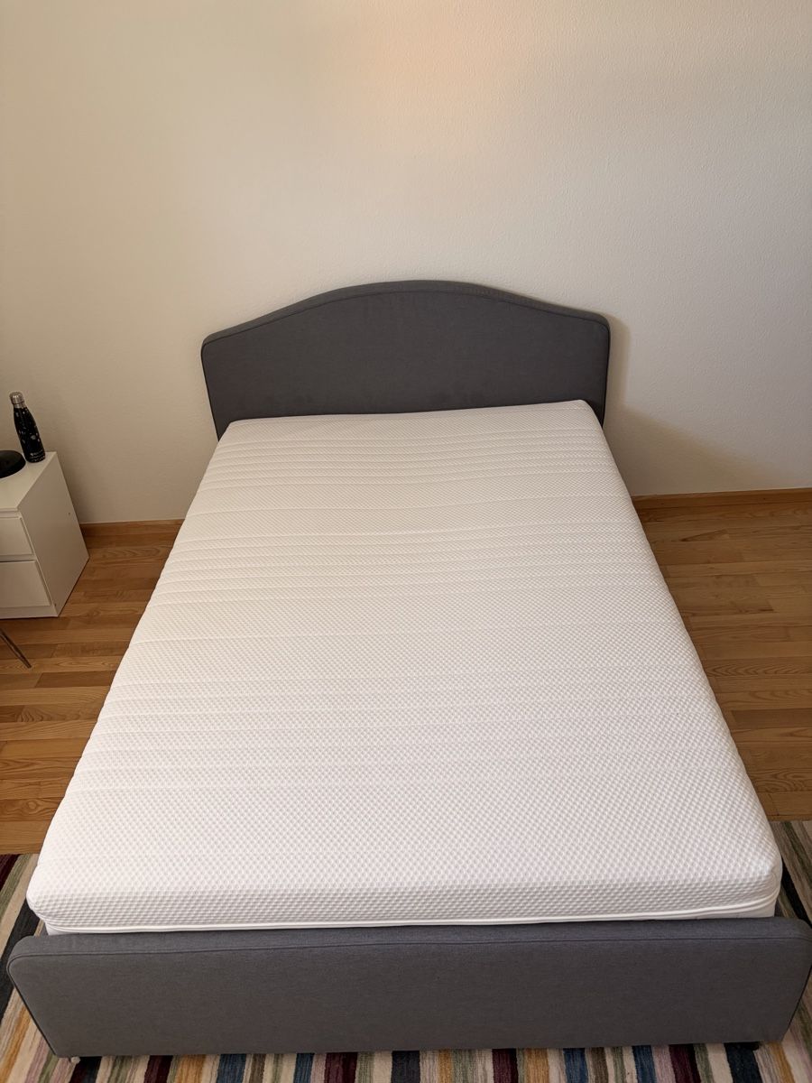 Betten: Bed frame with storage, grey, double size, good condition – Neu (gemäss Beschreibung) aus Muttenz von mheimsoth 4