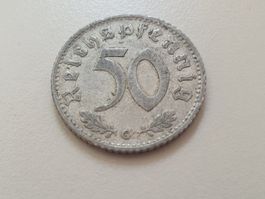 🇩🇪 Third Reich: 50 Pfennig 1943 G Alu