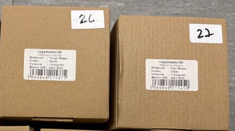 Filamento: 2x Copymaster3D UV Resin White, Clear - NEU – Nuovo e nell'imballaggio originale da Wetzikon ZH venduto da BackToRetro 1