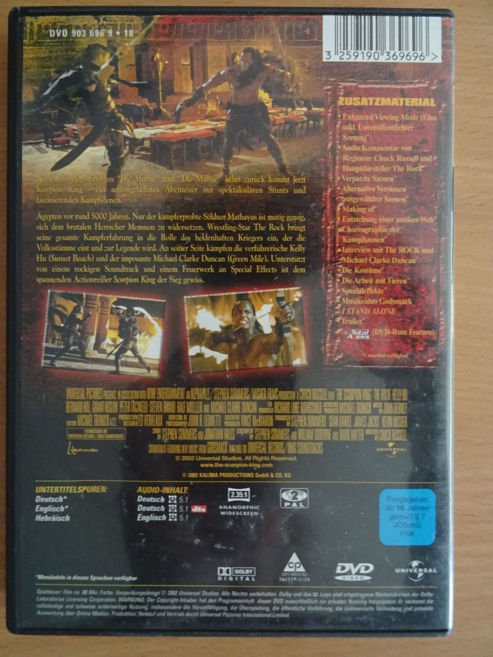 Tutti i DVDs: The Scorpion King – Usato da Erstfeld venduto da Mario_boe0 2
