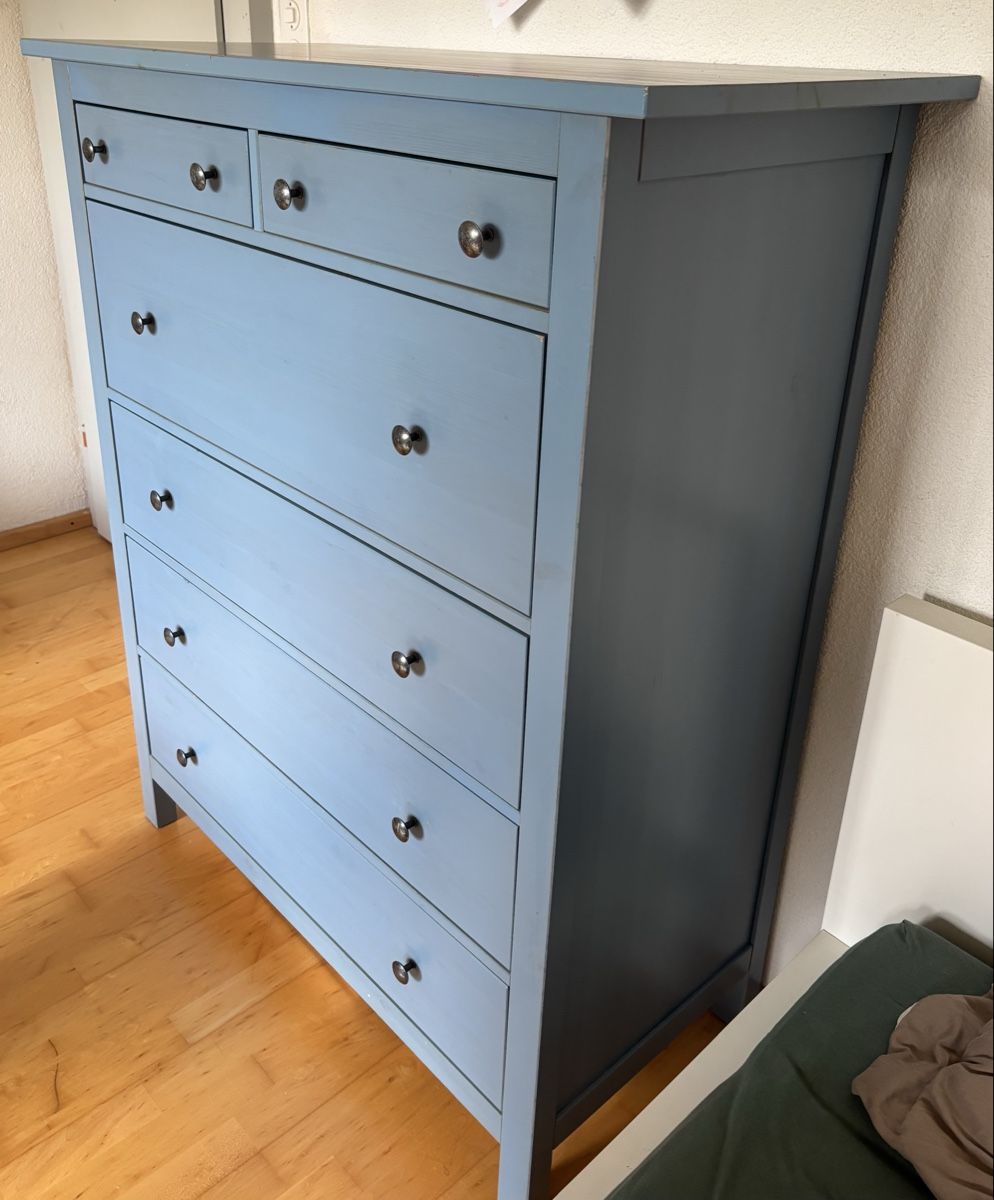 Ikea Kommoden: HEMNES IKEA Kommode blau – Gebraucht aus Therwil von  1