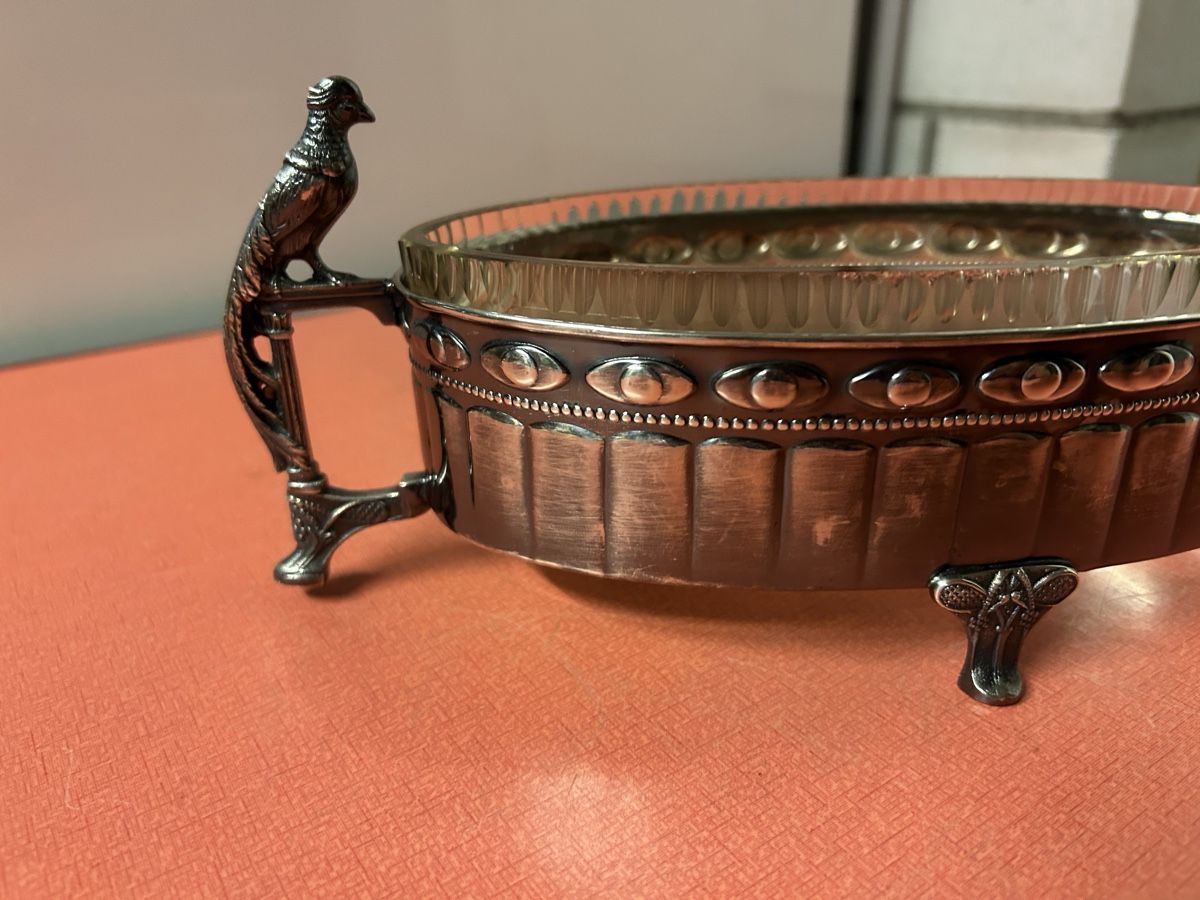 Schalen: Jugendstil Schale Glas/Silber,Versilbert ? Sehr elegant! – Gebraucht aus Lanzenhäusern von vic63 1